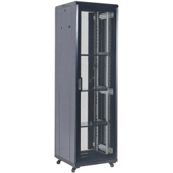 Шкаф серверный Rexant (04-4268-232) напольный 42U 600x800мм пер.дв.перфор. задн.дв.перфор. черный 230град. 2055мм металл