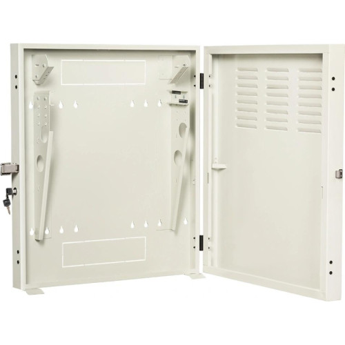 Шкаф коммутационный Lanmaster (TWT-CBVRT-2U-6X7-GY) настенный 2U 650x114мм пер.дв.стекл направл.под винты 68кг серый 19кг 741мм