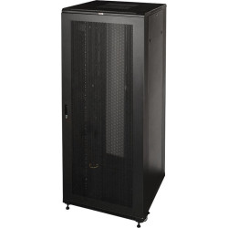 Шкаф серверный Lanmaster Business (TWT-CBB-42U-8X12-P1) напольный 42U 800x1200мм пер.дв.перфор. задн.дв.перфор. 2 бок.пан. 800кг черный IP20