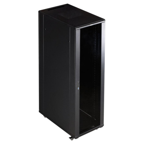 Шкаф коммутационный Lanmaster Business (TWT-CBB-22U-6X10-P1) напольный 22U 600x1000мм пер.дв.перфор. задн.дв.перфор.2-хст. 2 бок.пан. 800кг черный IP20