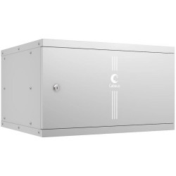 Шкаф коммутационный Cabeus (WSC-05D-6U55/45M) настенный 6U 550x450мм пер.дв.металл 30кг серый 390мм 11кг 220град. 320мм IP20 сталь