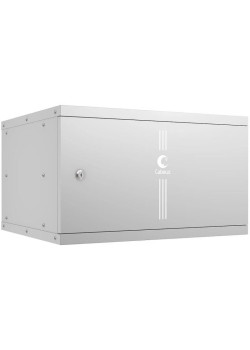Шкаф коммутационный Cabeus (WSC-05D-6U55/45M) настенный 6U 550x450мм пер.дв.металл 30кг серый 390мм 11кг 220град. 320мм IP20 сталь