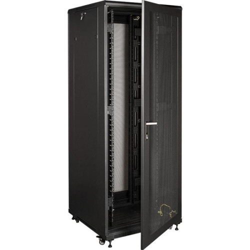 Шкаф серверный Lanmaster (TWT-CBB-42U-8X10-P1) 42U 800x1000мм пер.дв.перфор. задн.дв.перфор.2-хст. 2 бок.пан. 800кг черный Шкаф серверный Lanmaster (TWT-CBB-42U-8X10-P1) 42U 800x1000мм пер.дв.перфор. задн.дв.перфор.2-хст. 2 бок.пан. 800кг черный