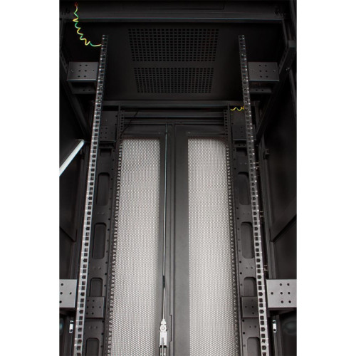 Шкаф серверный Lanmaster Business (TWT-CBB-47U-8X12-P1) 47U 800x1200мм пер.дв.перфор. задн.дв.перфор.2-хст. 2 бок.пан. 800кг черный