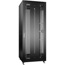 Шкаф серверный Cabeus (ND-05C-42U80/100-BK) напольный 42U 800x1000мм пер.дв.перфор. задн.дв.перфор. 800кг RAL 7035 900мм 132кг 220град. 2055мм IP20 сталь