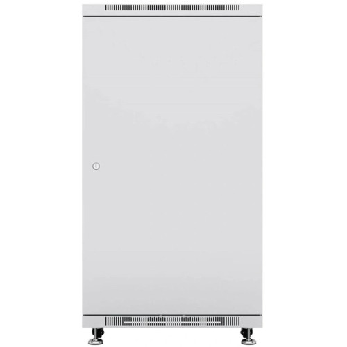 Шкаф коммутационный Cabeus (SH-05C-18U60/80) напольный 18U 600x800мм пер.дв.стекл металл 800кг серый 700мм 988мм IP20 сталь