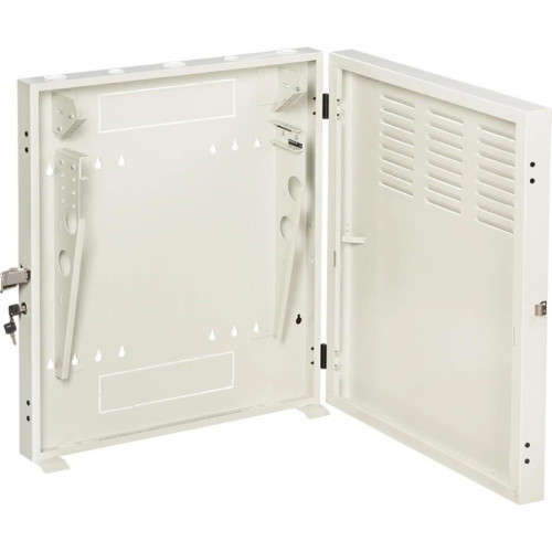 Шкаф коммутационный Lanmaster (TWT-CBVRT-2U-6X7-GY) настенный 2U 650x114мм пер.дв.стекл направл.под винты 68кг серый 19кг 741мм