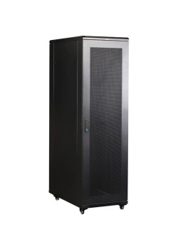 Шкаф коммутационный Lanmaster (TWT-CBB-37U-6X10-P1) 37U 600x1000мм пер.дв.перфор. задн.дв.перфор.2-хст. 800кг черный IP20 сталь