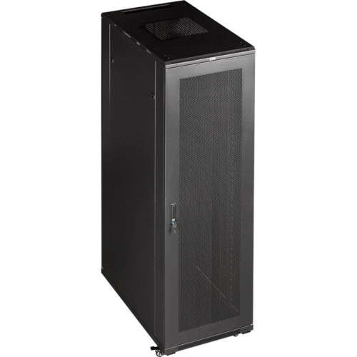 Шкаф коммутационный Lanmaster (TWT-CBB-37U-6X10-P1) 37U 600x1000мм пер.дв.перфор. задн.дв.перфор.2-хст. 800кг черный IP20 сталь