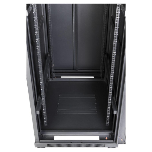 Шкаф коммутационный Lanmaster Business (TWT-CBB-22U-6X10-P1) напольный 22U 600x1000мм пер.дв.перфор. задн.дв.перфор.2-хст. 2 бок.пан. 800кг черный IP20