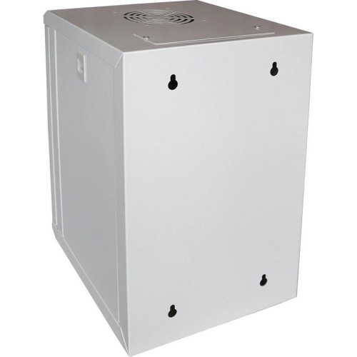 Шкаф коммутационный Lanmaster (TWT-CBW10G-6U-3X3-GY) настенный 6U 312x300мм пер.дв.стекл 30кг серый
