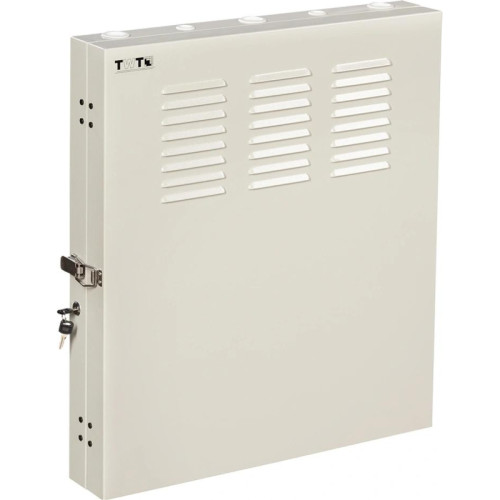 Шкаф коммутационный Lanmaster (TWT-CBVRT-2U-6X7-GY) настенный 2U 650x114мм пер.дв.стекл направл.под винты 68кг серый 19кг 741мм