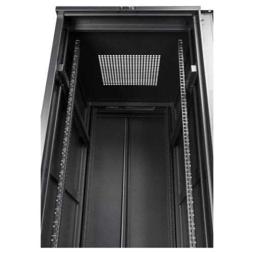 Шкаф коммутационный Lanmaster Business (TWT-CBB-22U-6X10-P1) напольный 22U 600x1000мм пер.дв.перфор. задн.дв.перфор.2-хст. 2 бок.пан. 800кг черный IP20