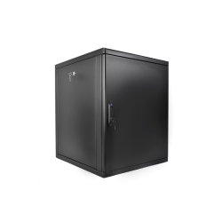 Шкаф коммутационный ЦМО (ШРН-М-12.500.1-9005) настенный 12U 600x456мм пер.дв.металл 130кг черный 456мм 20.9кг 180град. 610мм