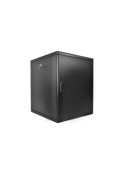 Шкаф коммутационный ЦМО (ШРН-М-12.500.1-9005) настенный 12U 600x456мм пер.дв.металл 130кг черный 456мм 20.9кг 180град. 610мм
