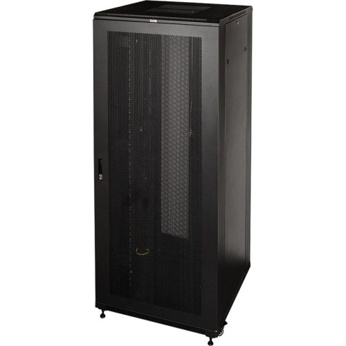 Шкаф серверный Lanmaster Business (TWT-CBB-47U-8X12-P1) 47U 800x1200мм пер.дв.перфор. задн.дв.перфор.2-хст. 2 бок.пан. 800кг черный