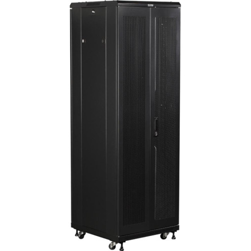 Шкаф коммутационный Lanmaster Business (TWT-CBB-32U-6X8-P1) напольный 32U 600x800мм пер.дв.перфор. задн.дв.перфор.2-хст. 2 бок.пан. 800кг черный IP20
