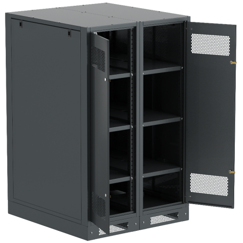 ITK LINEA B Шкаф (пустой) 1450х900мм дверь двуст. мет. чер.