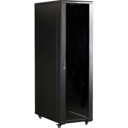 Шкаф коммутационный Lanmaster (TWT-CBB-37U-6X10-P1) 37U 600x1000мм пер.дв.перфор. задн.дв.перфор.2-хст. 800кг черный IP20 сталь