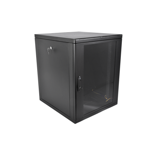 Шкаф коммутационный ЦМО (ШРН-М-15.650-9005) настенный 15U 600x650мм пер.дв.стекл 85кг черный 581мм 28.2кг 180град. 745мм
