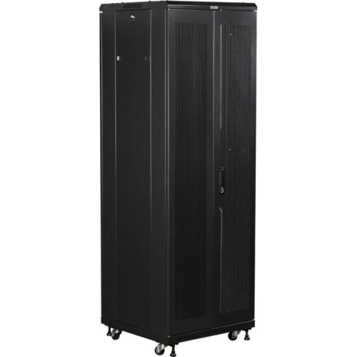 Шкаф коммутационный Lanmaster (TWT-CBB-37U-6X10-P1) 37U 600x1000мм пер.дв.перфор. задн.дв.перфор.2-хст. 800кг черный IP20 сталь