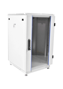 Шкаф коммутационный ЦМО (ШТК-М-30.6.6-1ААА) напольный 30U 600x625мм пер.дв.стекл задн.дв.спл.стал.лист 2 бок.пан. направл.под закл.гайки 900кг серый 455мм 75кг 180град. 1515мм