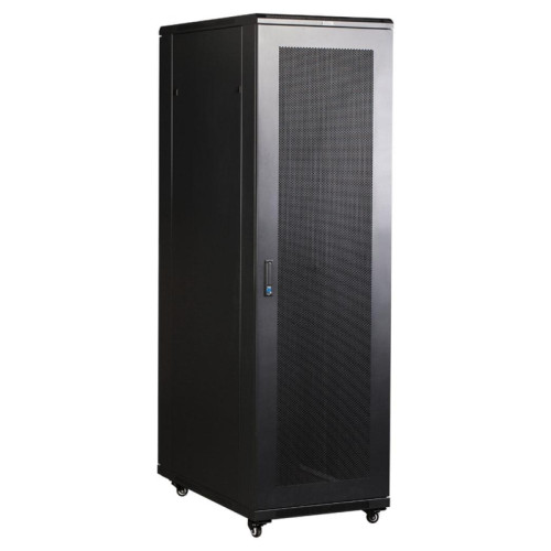 Шкаф коммутационный Lanmaster Business (TWT-CBB-22U-6X10-P1) напольный 22U 600x1000мм пер.дв.перфор. задн.дв.перфор.2-хст. 2 бок.пан. 800кг черный IP20