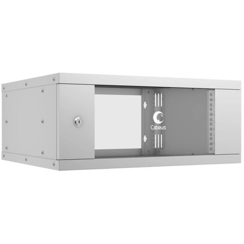 Шкаф коммутационный Cabeus (WSC-05D-4U55/45) настенный 4U 550x450мм пер.дв.стекл 30кг серый 340мм 10кг 220град. 230мм IP20 сталь Шкаф коммутационный Cabeus (WSC-05D-4U55/45) настенный 4U 550x450мм пер.дв.стекл 30кг серый 340мм 10кг 220град. 230мм IP20 сталь