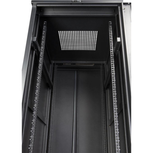 Шкаф коммутационный Lanmaster (TWT-CBB-37U-6X10-P1) 37U 600x1000мм пер.дв.перфор. задн.дв.перфор.2-хст. 800кг черный IP20 сталь