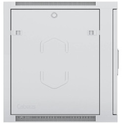 Шкаф коммутационный Cabeus (SH-05F-12U60/45-R) настенный 12U 600x450мм пер.дв.стекл 50кг серый 390мм 25кг 220град. 635мм IP20 сталь