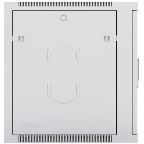 Шкаф коммутационный Cabeus (SH-05F-12U60/45-R) настенный 12U 600x450мм пер.дв.стекл 50кг серый 390мм 25кг 220град. 635мм IP20 сталь