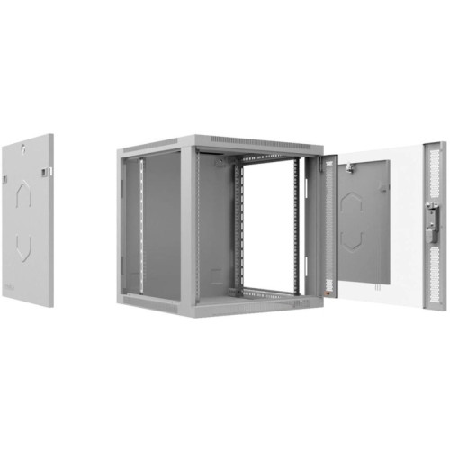 Шкаф коммутационный Cabeus (SH-05F-12U60/60-R) настенный 12U 600x600мм пер.дв.стекл 50кг RAL 7035 550мм 220град. 635мм IP20 сталь Шкаф коммутационный Cabeus (SH-05F-12U60/60-R) настенный 12U 600x600мм пер.дв.стекл 50кг RAL 7035 550мм 220град. 635мм IP20 сталь
