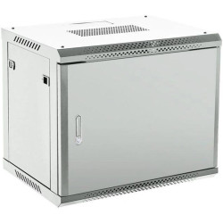 Шкаф коммутационный Rexant (04-0966-121) настенный 9U 600x600мм пер.дв.металл серый металл