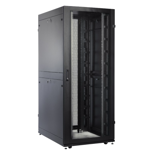 Шкаф коммутационный ЦМО (ШТК-М-30.6.8-1ААА) напольный 30U 600x800мм пер.дв.стекл задн.дв.стал.лист 2 бок.пан. направл.под закл.гайки 400кг серый