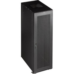 Шкаф серверный Lanmaster (TWT-CBB-32U-6X10-G1) напольный 32U 600x1000мм пер.дв.стекл задн.дв.двуст. 2 бок.пан. 800кг черный