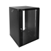 Шкаф коммутационный ЦМО (ШРН-Э-18.350-9005) настенный 18U 600x350мм пер.дв.стекл 85кг черный 300мм 22.14кг 180град. 878мм