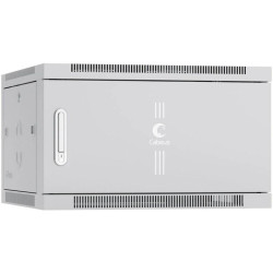 Шкаф коммутационный Cabeus (SH-05F-6U60/35M) настенный 6U 600x350мм пер.дв.металл 60кг серый 290мм 13кг 220град. 368мм IP20 сталь