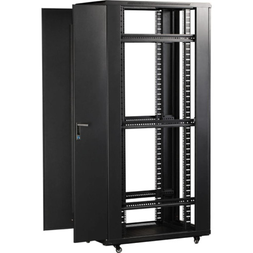 Шкаф коммутационный Lanmaster (TWT-CBB-37U-6X10-P1) 37U 600x1000мм пер.дв.перфор. задн.дв.перфор.2-хст. 800кг черный IP20 сталь