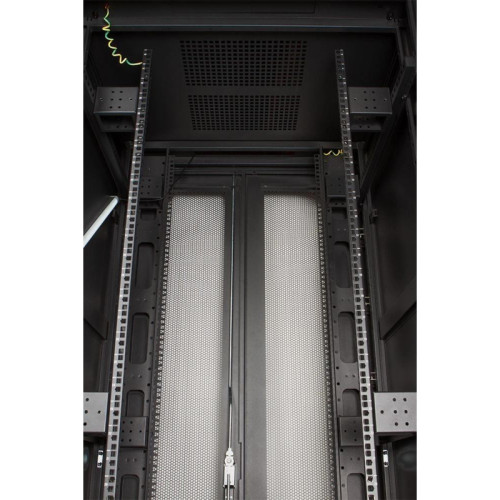 Шкаф серверный Lanmaster Business (TWT-CBB-42U-8X12-P1) напольный 42U 800x1200мм пер.дв.перфор. задн.дв.перфор. 2 бок.пан. 800кг черный IP20