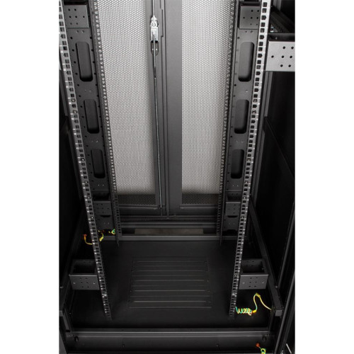 Шкаф серверный Lanmaster Business (TWT-CBB-47U-8X12-P1) 47U 800x1200мм пер.дв.перфор. задн.дв.перфор.2-хст. 2 бок.пан. 800кг черный