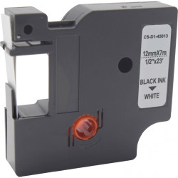 -/ Картридж ленточный Cactus CS-D1-45013 45013 черный/белый для Dymo LM 160, 210D, 280, PnP, 420P, 500 TS; Rhino Pro 6000, 5200, 4200