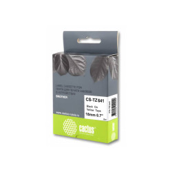 -/ Картридж ленточный Cactus CS-TZ641 TZe-641 черный для Brother 1010/1280/1280VP/2700VP