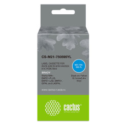 -/ Картридж ленточный Cactus CS-M21-750595YL черный для Brady BMP21-PLUS, BMP21-LAB