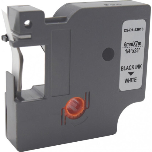 -/ Картридж ленточный Cactus CS-D1-43613 43613 черный/белый для Dymo LM 160, 210D, 280, PnP, 420P, 500 TS; Rhino Pro 6000, 5200, 4200