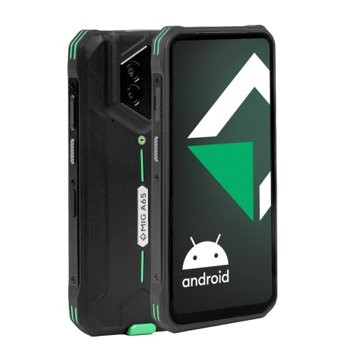 Мобильный компьютер MIG A65, MT6789 2,2 Ghz, 8Gb/128Gb, 1612*720 LCD, 32MP/48MP, 4G LTE, Android 14 без GMS, Wi-Fi 2.4GHz/5GHz, Bluetooth 5.1 BLE, NFC, сканер 2D, кабель USB Type-C, блок питания USB, гарантия 1 год