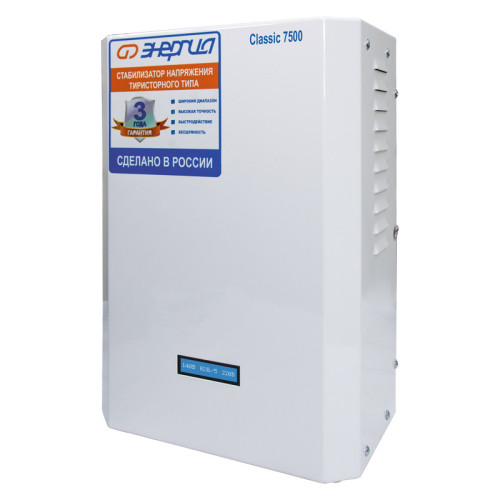 Стабилизатор ЭНЕРГИЯ  7 500 ВА серии Classic/ Stabilizer ENERGY 7 500 VA Classic series