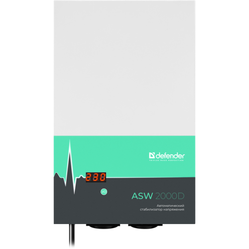Стабилизатор напряжения ASW 2000D настенный 1200Вт толщина 65мм, 2 розетки/ Voltage stabilizer ASW 2000D wall-mounted 1200W, thickness 65mm, 2 sockets Стабилизатор напряжения ASW 2000D настенный 1200Вт толщина 65мм, 2 розетки/ Voltage stabilizer ASW 2000D wall-mounted 1200W, thickness 65mm, 2 sockets