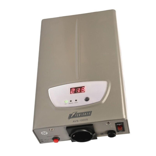 Стабилизатор напряжения/ POWERMAN AVS 1000S stabilizer, silver, step regulator, digital voltage level indicators, 1000VA, 140-260V, maximum input current 7A, 1 Euro socket, IP-20, wall-mounted, 290mm x 175mm x 68mm, 3.09 kg. Стабилизатор напряжения/ POWERMAN AVS 1000S stabilizer, silver, step regulator, digital voltage level indicators, 1000VA, 140-260V, maximum input current 7A, 1 Euro socket, IP-20, wall-mounted, 290mm x 175mm x 68mm, 3.09 kg.