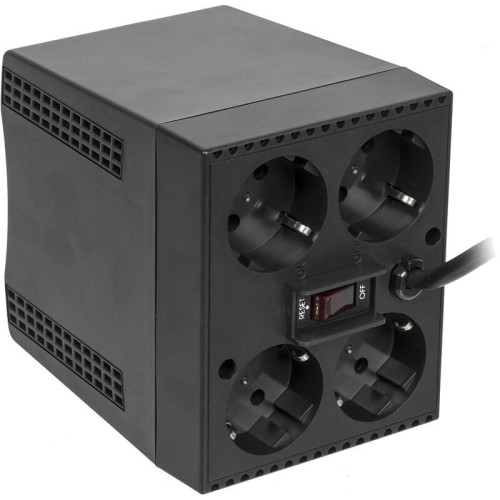 Стабилизатор напряжения/ Powercom TCA-1200 Black Tap-Change, 600W