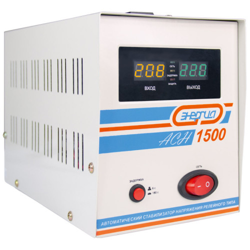 Стабилизатор АСН- 1500 ЭНЕРГИЯ с цифр. дисплеем/ Stabilizer ASN-1500 ENERGY with numbers. display Стабилизатор АСН- 1500 ЭНЕРГИЯ с цифр. дисплеем/ Stabilizer ASN-1500 ENERGY with numbers. display